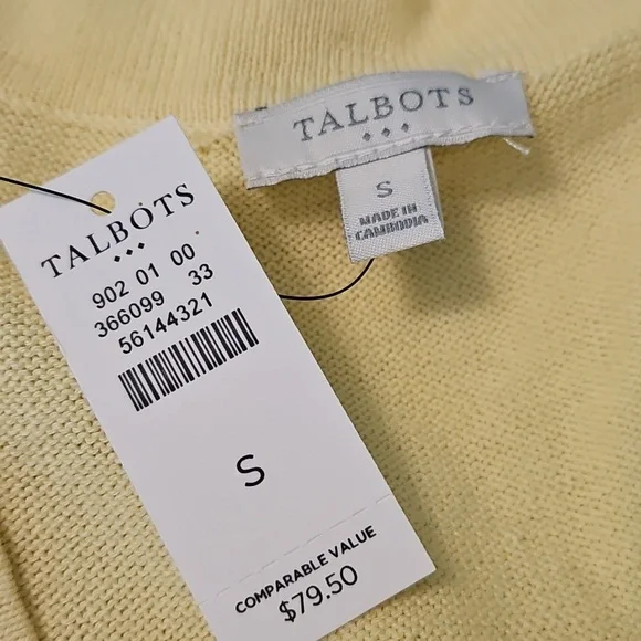 Talbots Lightweight Cardigan Sweater Small NEW - Picture 2 of 5